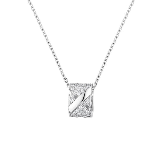 [Vintora]LIENS EVIDENCE DIAMOND PAVED NECKLACE