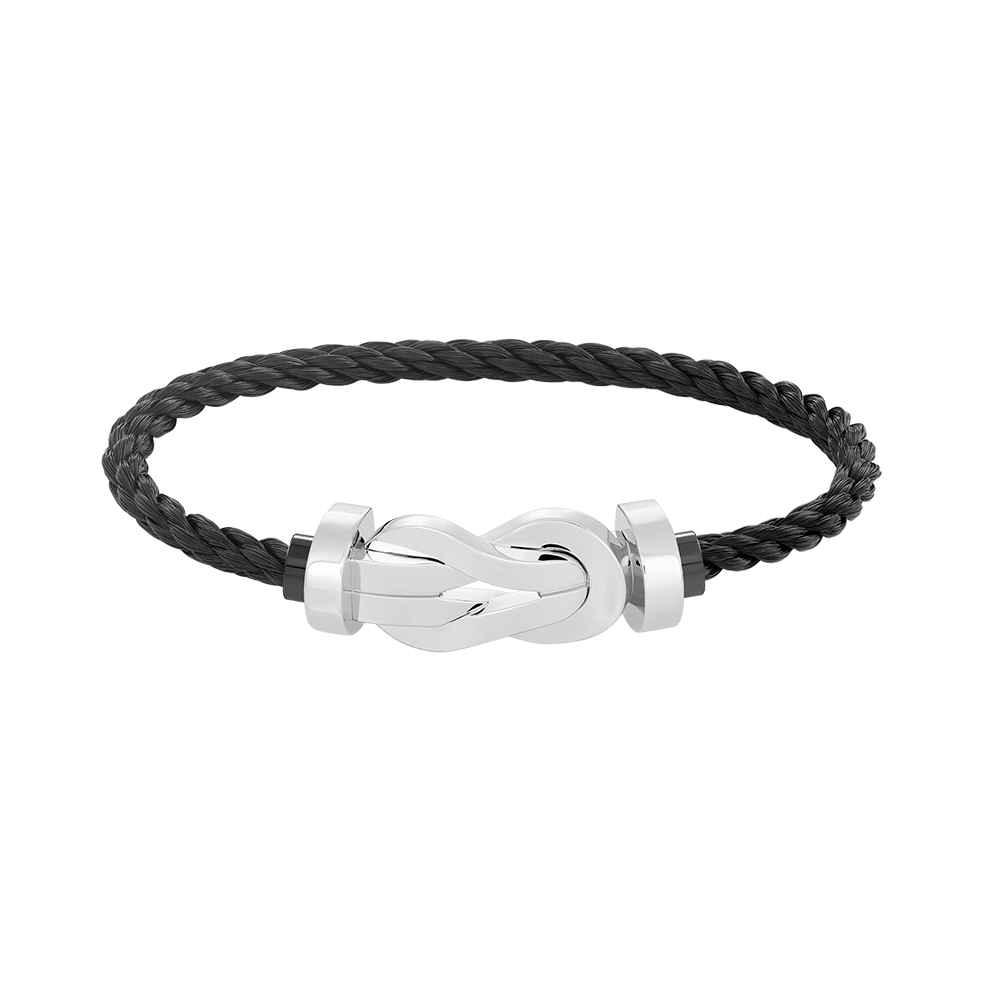[Vintora]CHANCE LARGE 8 FIGURE BUCKLE NO DIAMOND BRACELET SILVER