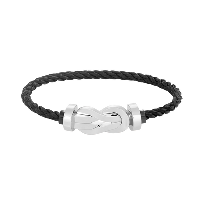 [Vintora]CHANCE LARGE 8 FIGURE BUCKLE NO DIAMOND BRACELET SILVER