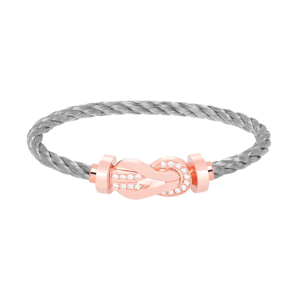 [Vintora]CHANCE LARGE 8 FIGURE BUCKLE HALF DIAMOND BRACELET Vintora GOLD