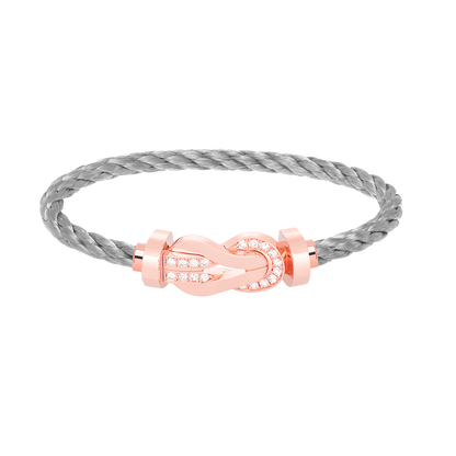 [Vintora]CHANCE LARGE 8 FIGURE BUCKLE HALF DIAMOND BRACELET Vintora GOLD