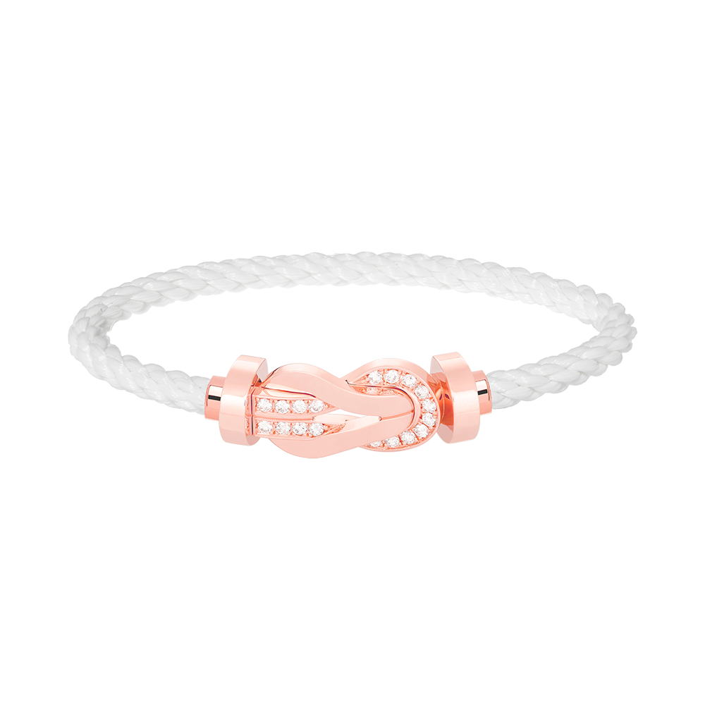 [Vintora]CHANCE LARGE 8 FIGURE BUCKLE HALF DIAMOND BRACELET Vintora GOLD