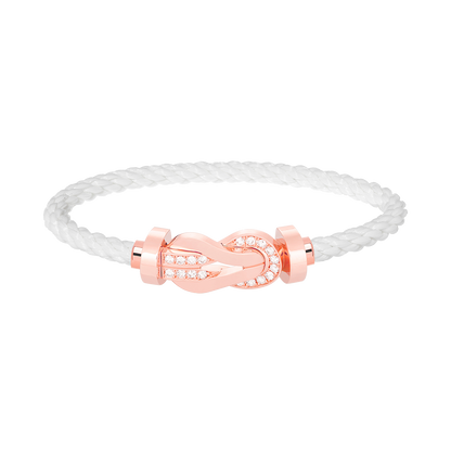 [Vintora]CHANCE LARGE 8 FIGURE BUCKLE HALF DIAMOND BRACELET Vintora GOLD