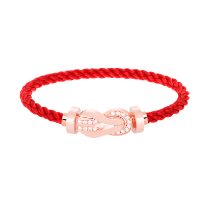 [Vintora]CHANCE LARGE 8 FIGURE BUCKLE HALF DIAMOND BRACELET Vintora GOLD