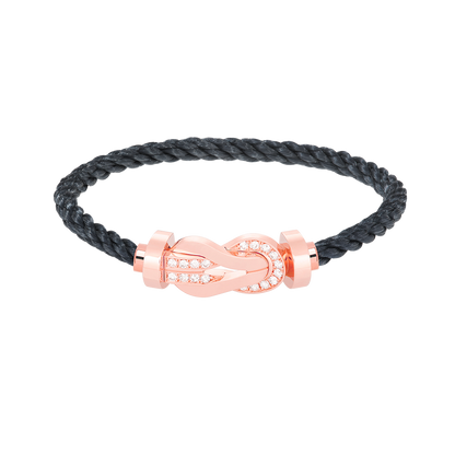 [Vintora]CHANCE LARGE 8 FIGURE BUCKLE HALF DIAMOND BRACELET Vintora GOLD