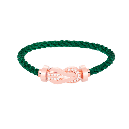 [Vintora]CHANCE LARGE 8 FIGURE BUCKLE HALF DIAMOND BRACELET Vintora GOLD