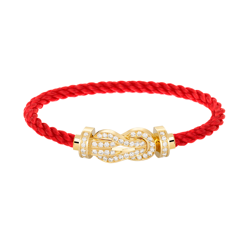 [Vintora]CHANCE LARGE 8 FIGURE BUCKLE FULLDIAMOND BRACELET GOLD
