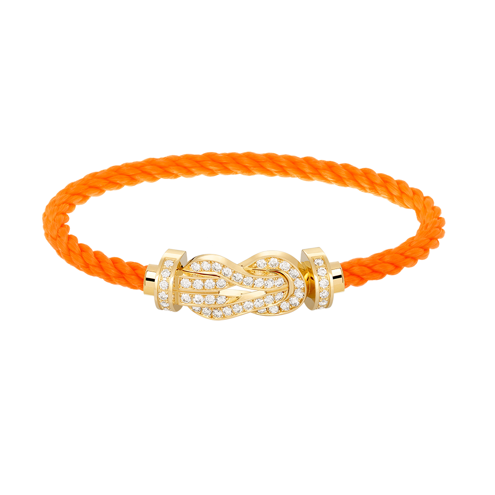 [Vintora]CHANCE LARGE 8 FIGURE BUCKLE FULLDIAMOND BRACELET GOLD