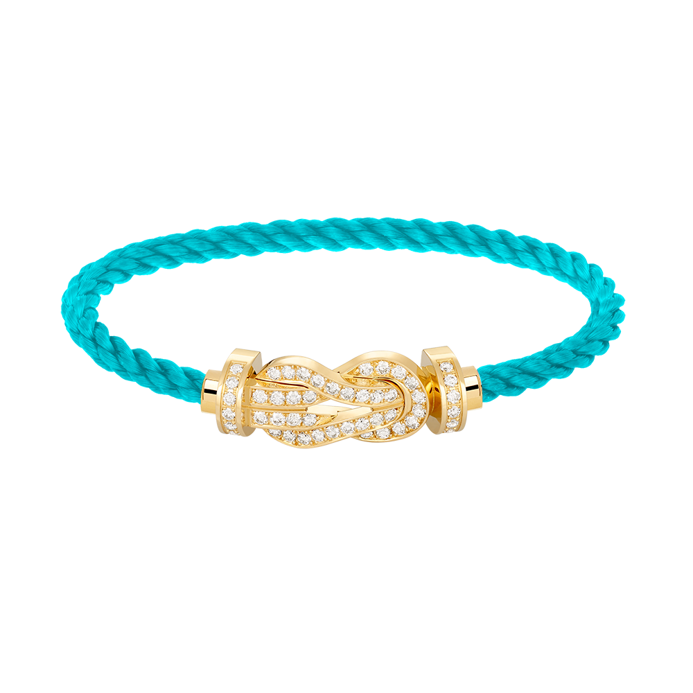 [Vintora]CHANCE LARGE 8 FIGURE BUCKLE FULLDIAMOND BRACELET GOLD