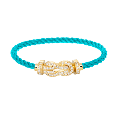 [Vintora]CHANCE LARGE 8 FIGURE BUCKLE FULLDIAMOND BRACELET GOLD