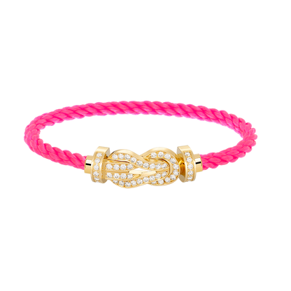 [Vintora]CHANCE LARGE 8 FIGURE BUCKLE FULLDIAMOND BRACELET GOLD