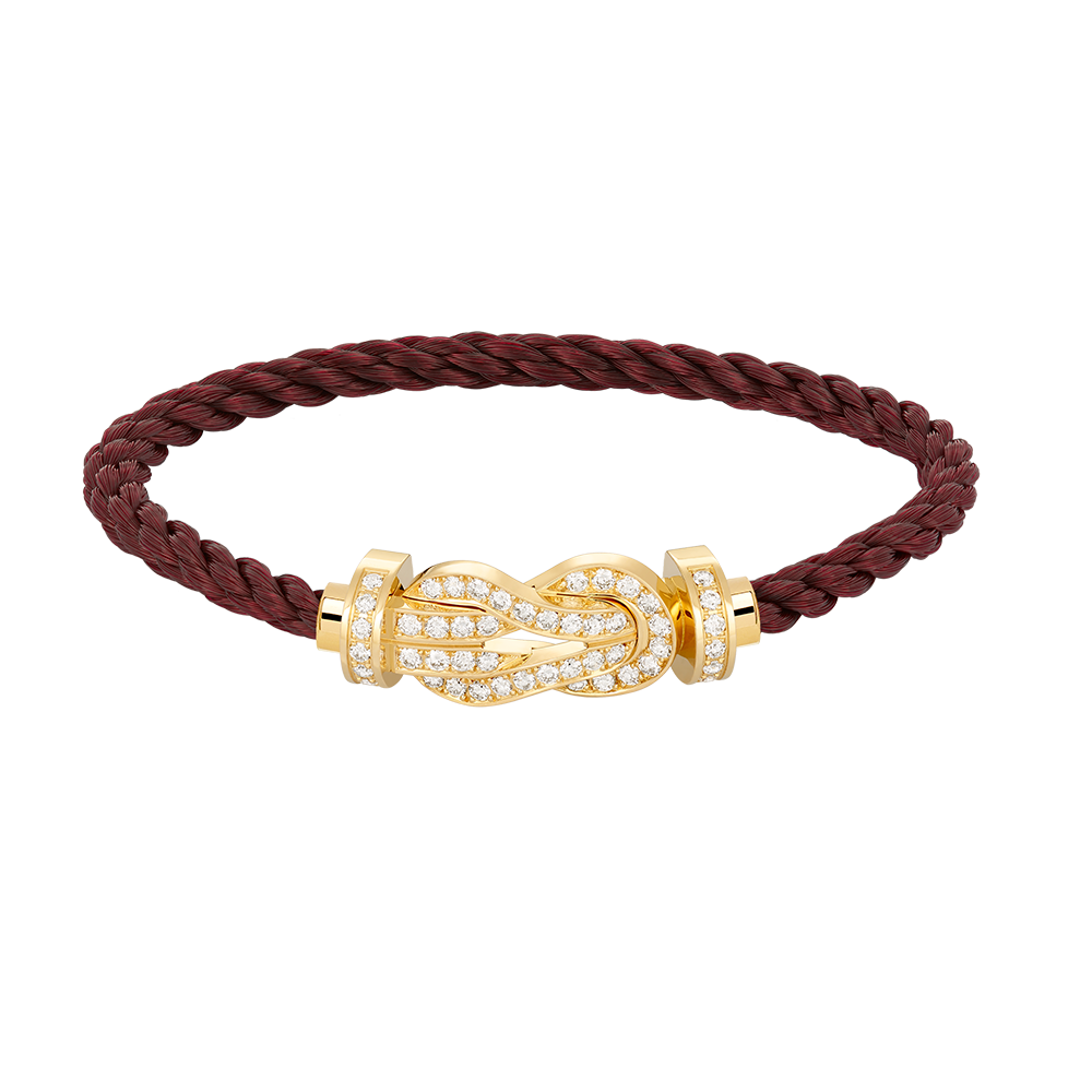 [Vintora]CHANCE LARGE 8 FIGURE BUCKLE FULLDIAMOND BRACELET GOLD
