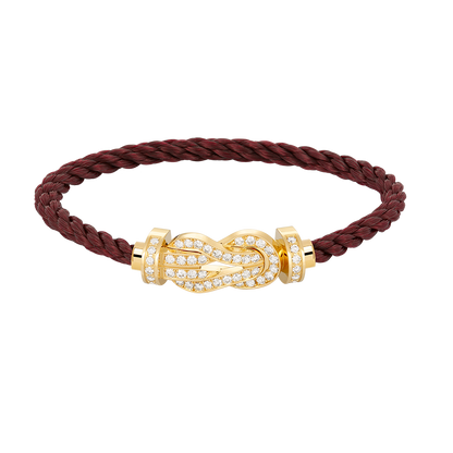 [Vintora]CHANCE LARGE 8 FIGURE BUCKLE FULLDIAMOND BRACELET GOLD