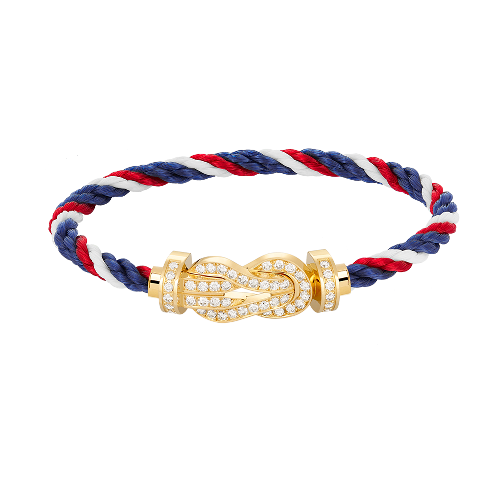 [Vintora]CHANCE LARGE 8 FIGURE BUCKLE FULLDIAMOND BRACELET GOLD