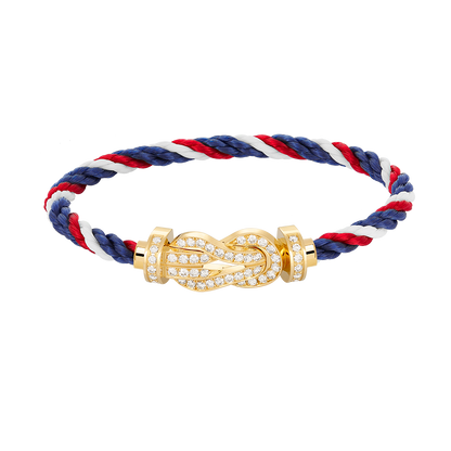 [Vintora]CHANCE LARGE 8 FIGURE BUCKLE FULLDIAMOND BRACELET GOLD