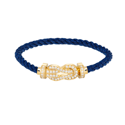 [Vintora]CHANCE LARGE 8 FIGURE BUCKLE FULLDIAMOND BRACELET GOLD