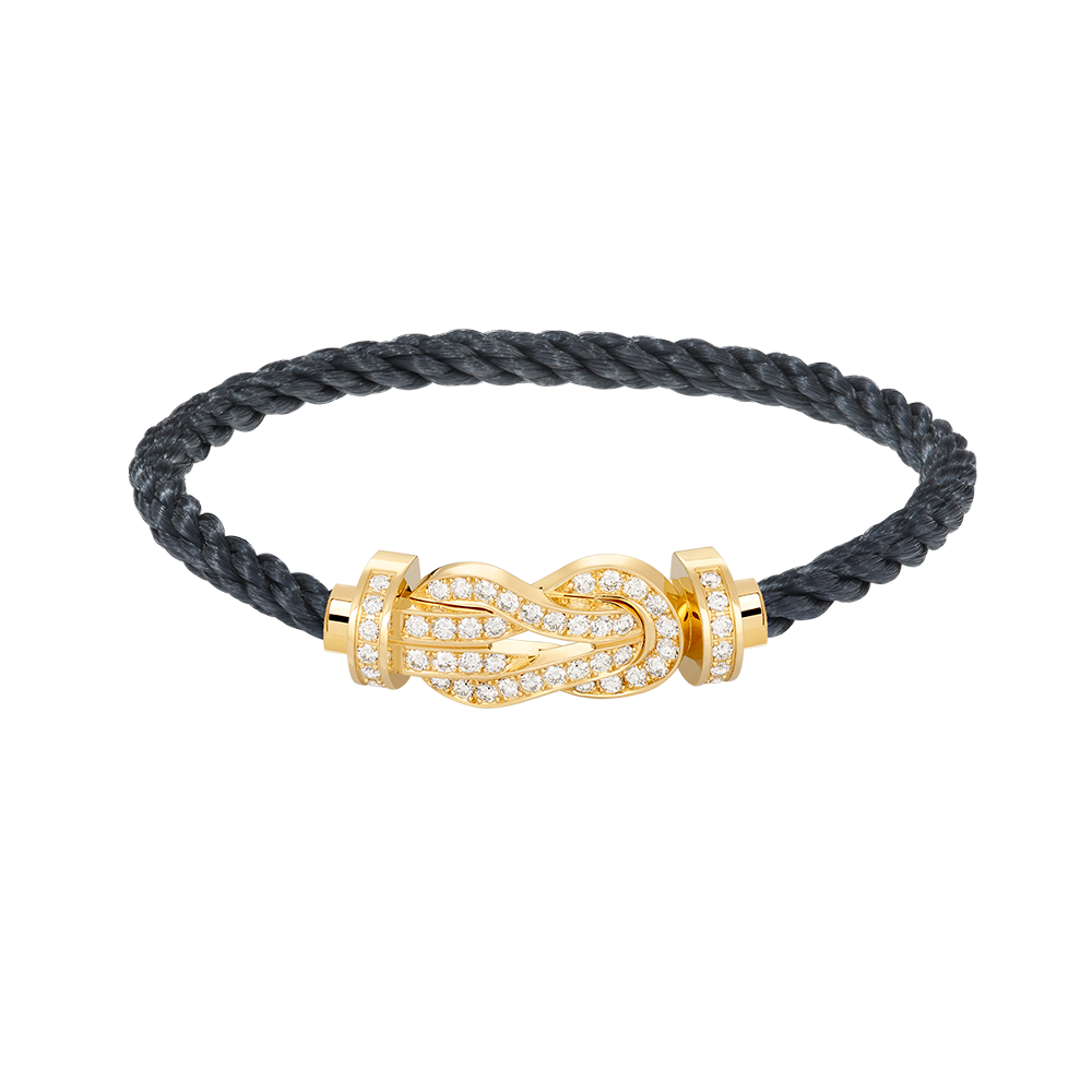 [Vintora]CHANCE LARGE 8 FIGURE BUCKLE FULLDIAMOND BRACELET GOLD