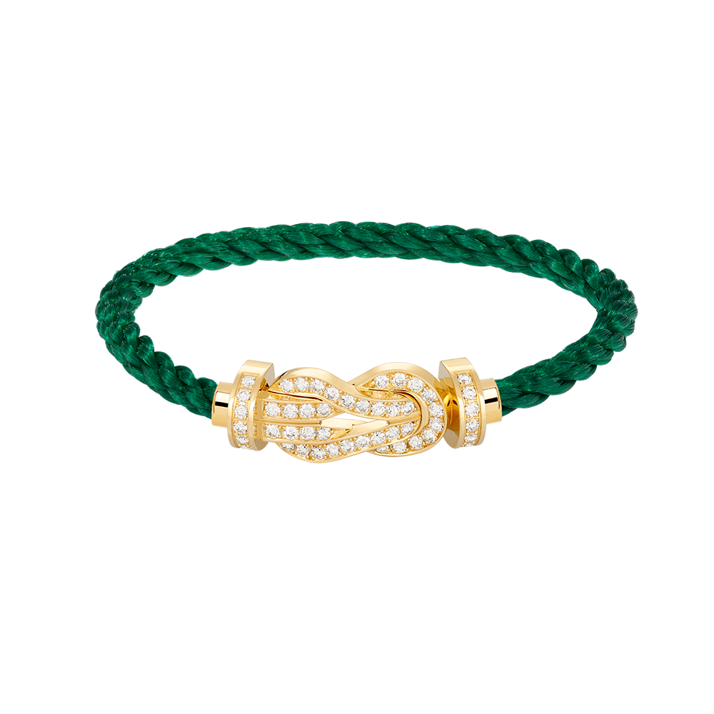 [Vintora]CHANCE LARGE 8 FIGURE BUCKLE FULLDIAMOND BRACELET GOLD