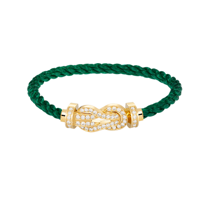 [Vintora]CHANCE LARGE 8 FIGURE BUCKLE FULLDIAMOND BRACELET GOLD