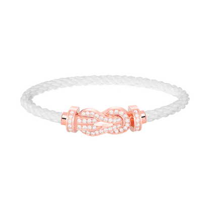 [Vintora]CHANCE LARGE 8 FIGURE BUCKLE FULL DIAMOND BRACELET Vintora GOLD