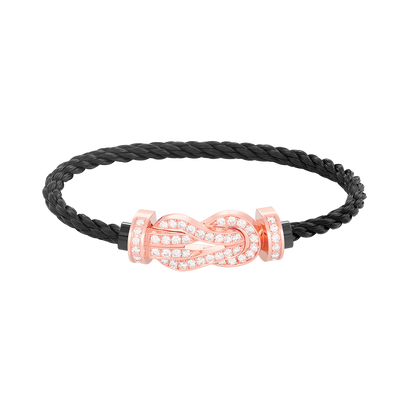 [Vintora]CHANCE LARGE 8 FIGURE BUCKLE FULL DIAMOND BRACELET Vintora GOLD