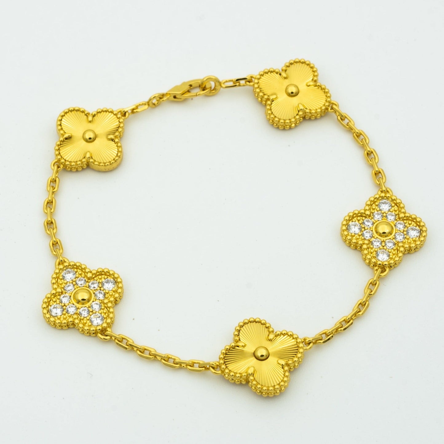 [Vintora] CLOVER 5 MOTIF LASER BRACELET COLLECTION