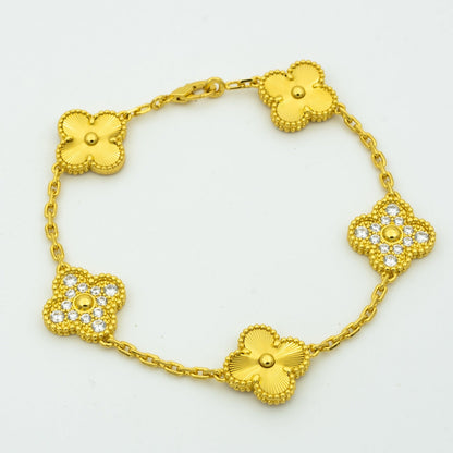 [Vintora] CLOVER 5 MOTIF LASER BRACELET COLLECTION