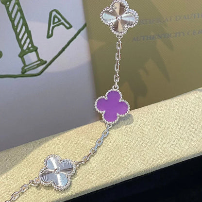 [Vintora] CLOVER 5 MOTIF VIOLET BRACELET COLLECTION