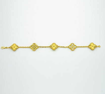 [Vintora] CLOVER 5 MOTIF LASER BRACELET COLLECTION