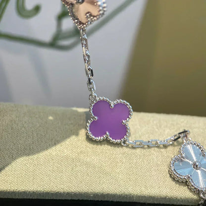 [Vintora] CLOVER 5 MOTIF VIOLET BRACELET COLLECTION