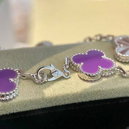 [Vintora] CLOVER 5 MOTIF VIOLET BRACELET COLLECTION
