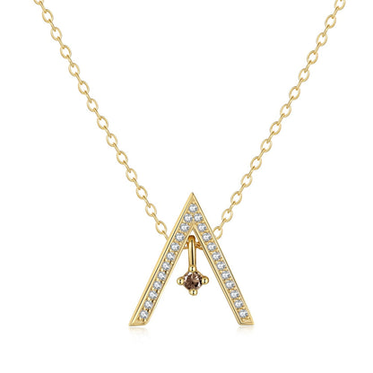 [Vintora Jewelry]Sparkling "A" Shape Necklace