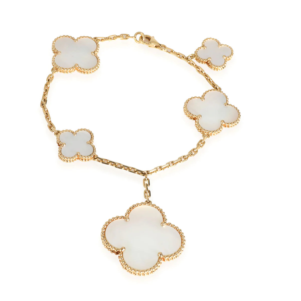[Vintora]MAGIC CLOVER MOP GOLD BRACELET 5 MOTIFS