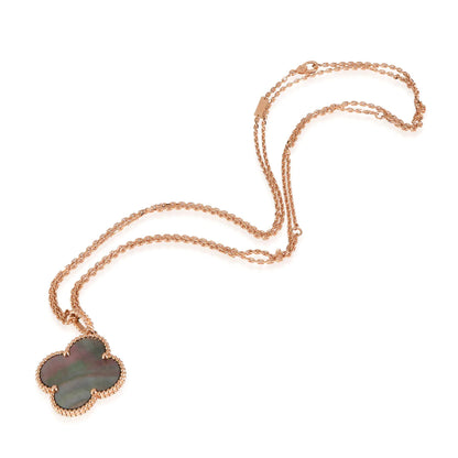 [Vintora]CLOVER 25MM GOLD DARK MOP BIG CLOVER NECKLACE