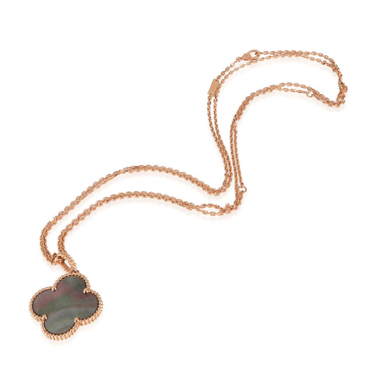 [Vintora]CLOVER 25MM GOLD DARK MOP BIG CLOVER NECKLACE