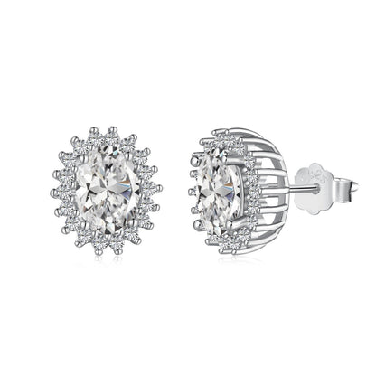 [Vintora Jewelry]Delicate Radiant Oval Cut Daily Earrings