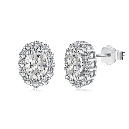 [Vintora Jewelry]Delicate Unique Oval Cut Daily Earrings