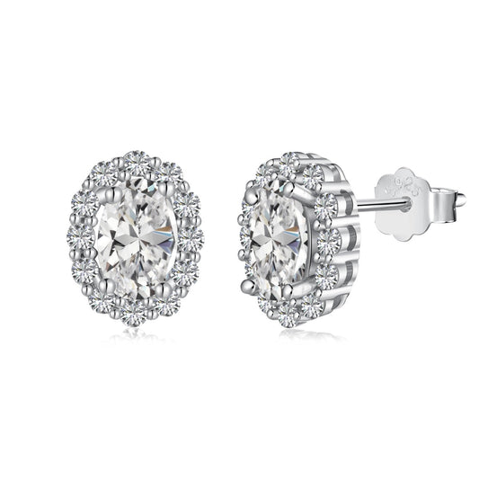 [Vintora Jewelry]Delicate Unique Oval Cut Daily Earrings
