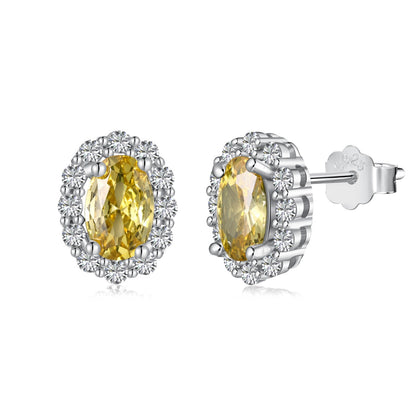 [Vintora Jewelry]Delicate Unique Oval Cut Daily Earrings