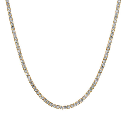 [Vintora Jewelry]Delicate Round Shape Tennis Necklace