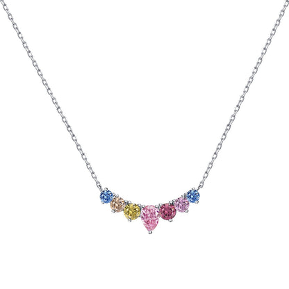 [Vintora Jewelry]Dainty Colorful Heart Necklace