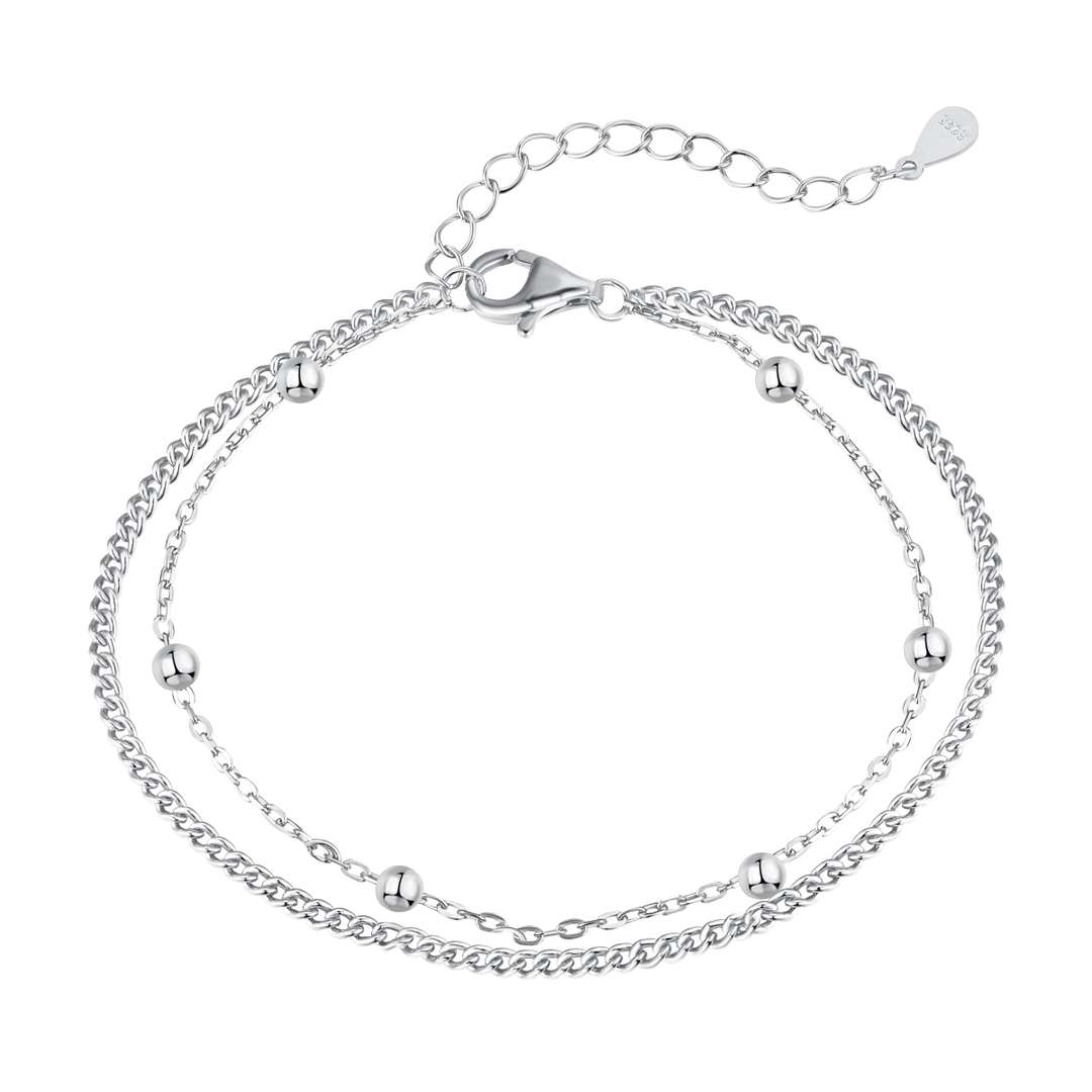 [Vintora Jewelry]Delicate Bead Double Layer Bracelet