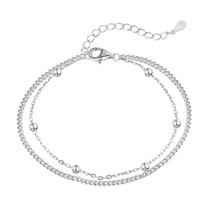 [Vintora Jewelry]Delicate Bead Double Layer Bracelet