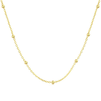 [Vintora Jewelry]Small Bead Clavicle Chain Simple Necklace