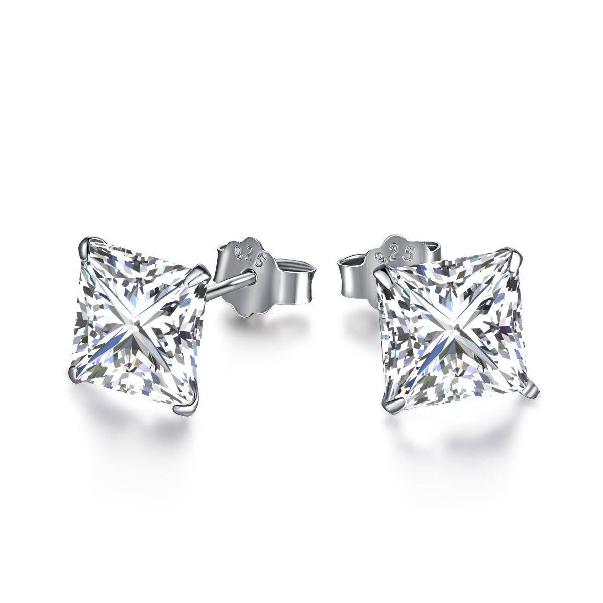 [Vintora Jewelry]Ornate Square Shape Earrings