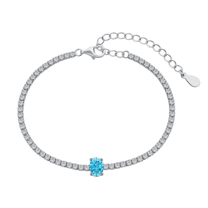 [Vintora Jewelry]0.75 Carat Exquisite Oval Cut Daily Bracelet