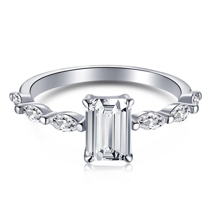 [Vintora Jewelry]1.0 Carat Dainty Resplendent Radiant Cut Daily Ring