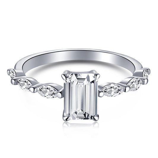 [Vintora Jewelry]1.0 Carat Dainty Resplendent Radiant Cut Daily Ring