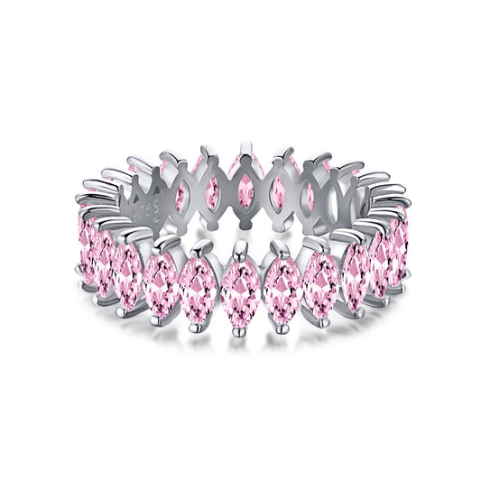 [Vintora Jewelry]Gorgeous Marquise Cut Tennis Ring