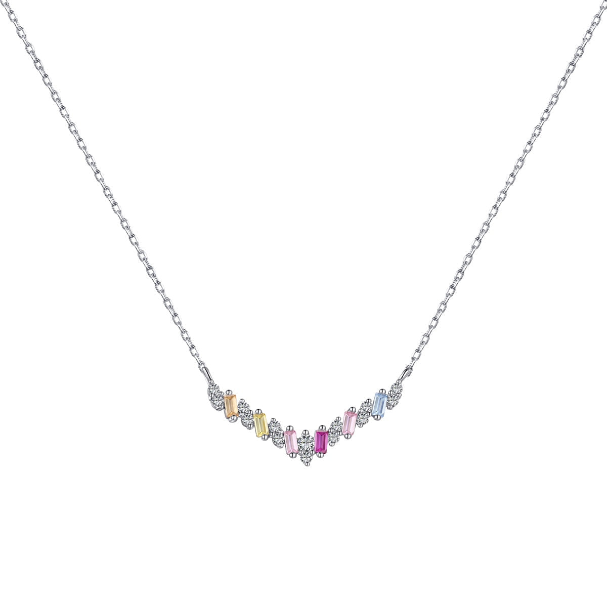 [Vintora Jewelry]Dazzling Rainbow Necklace